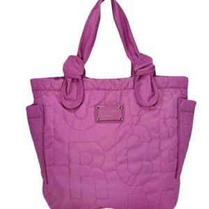 Magenta Nylon Pretty Tote